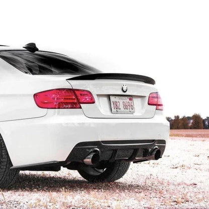 WSTN BMW 335i Large Dual Single Exit Rear Carbon Fibre Diffuser (E92/E93)