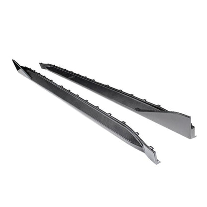 WSTN BMW 'MP' Style Side Skirts In Dry Carbon Fibre (G80/G82)