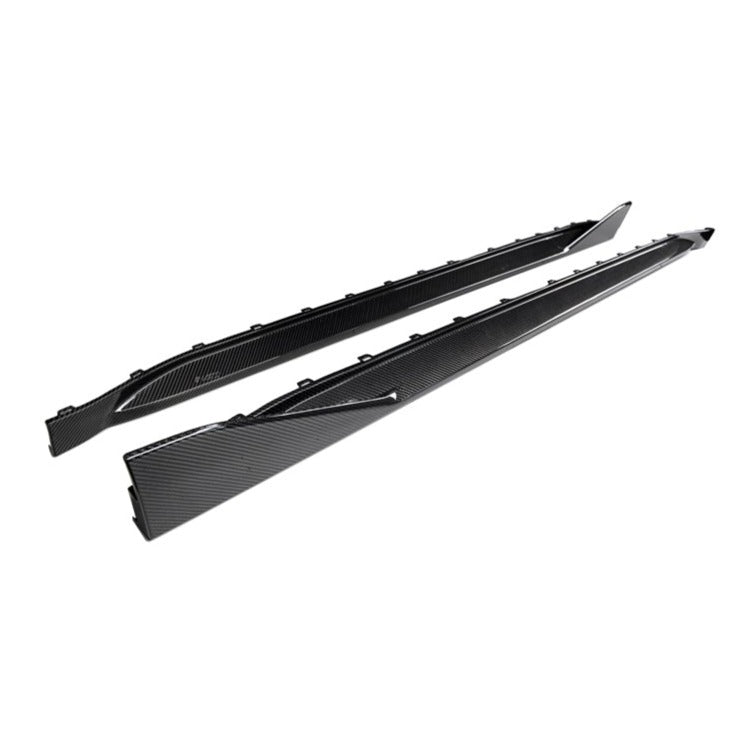 WSTN BMW 'MP' Style Side Skirts In Dry Carbon Fibre (G80/G82)