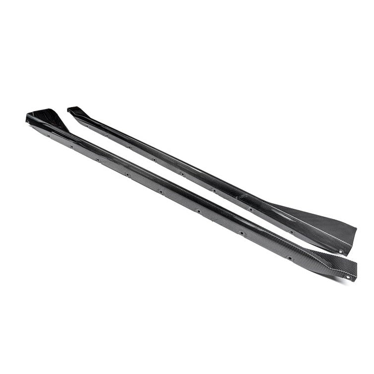 WSTN BMW 'MP' Style Side Skirts In Dry Carbon Fibre (G80/G82)