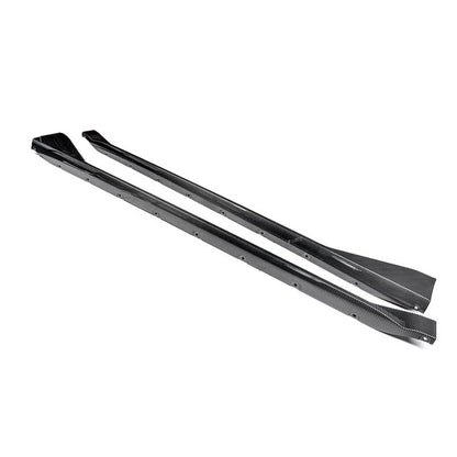 WSTN BMW 'MP' Style Side Skirts In Dry Carbon Fibre (G80/G82)