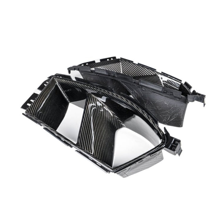 WSTN BMW 'MP' Style Front Air Duct Inlet Set In Dry Carbon Fibre (G80/G82/G83)