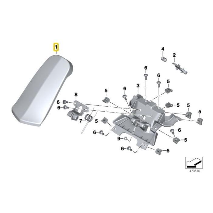 BMW Genuine Fuel Filler Flap For K19 C 650 GT - 46638545283