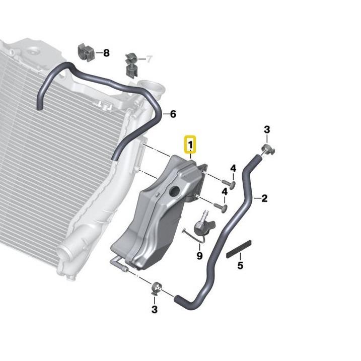 BMW MOTORRAD Genuine Expansion Tank For S 1000 R / S 1000 XR - 17128545627