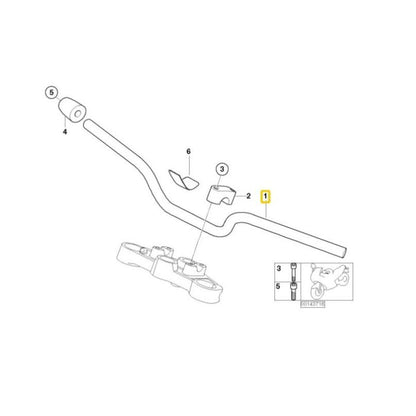 BMW Motorrad Genuine Handlebar For K14 F 650 CS - 32717661526