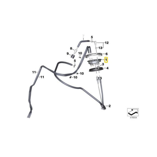 BMW Motorrad Genuine Fuel Pump Flange For K25 R1200 GS - 16117694102