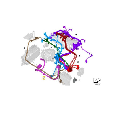 BMW i8 Genuine Wiring Harness For I12/I12LCI/I15 - 12518682789