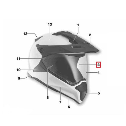 BMW Genuine Clear Visor Double Lens For GS Helmet - 76318554337