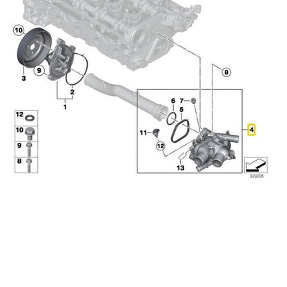 MINI Genuine Thermostat Housing For R55-R61 - 11538674895