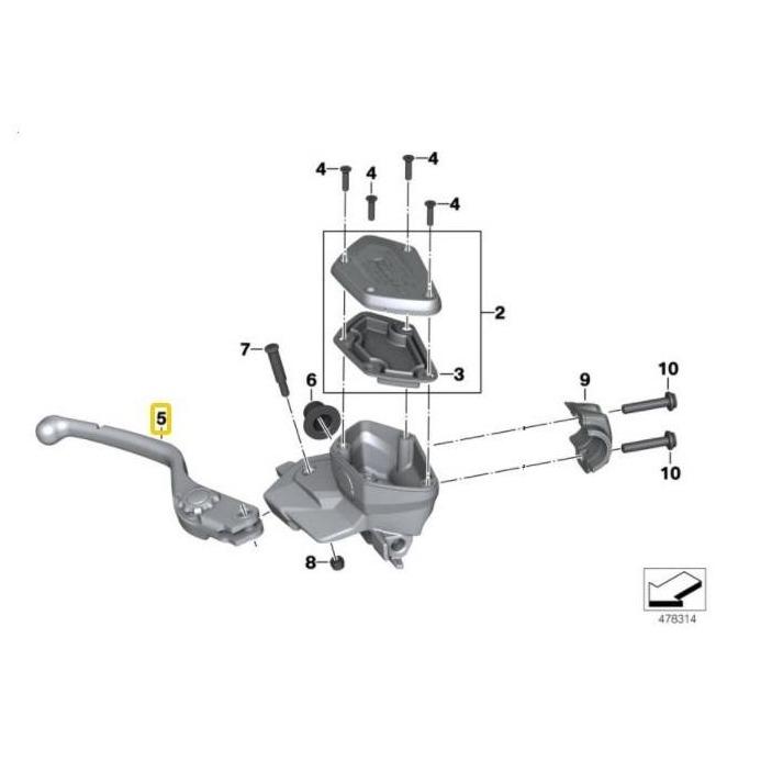 BMW Genuine Handbrake Lever For R1200,R1600,RnineT - 32728533739