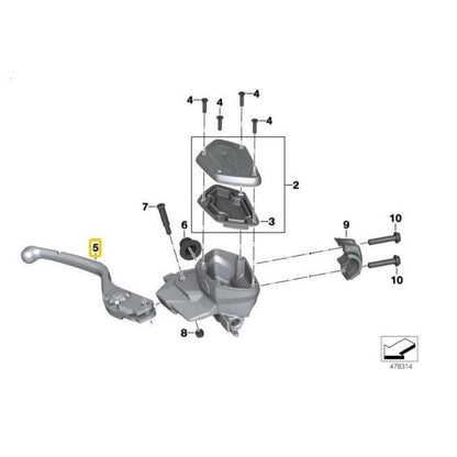 BMW Genuine Handbrake Lever For R1200,R1600,RnineT - 32728533739