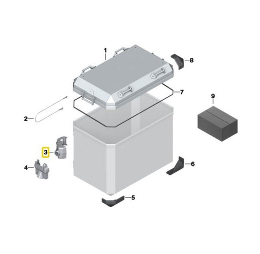 BMW Motorrad Genuine Pannier Case Suspension Latch Left Side - 77418536825
