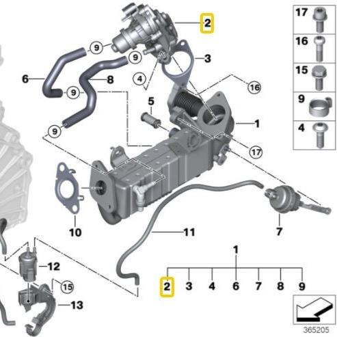 BMW/MINI Genuine EGR Valve For Most Models - 11718513132