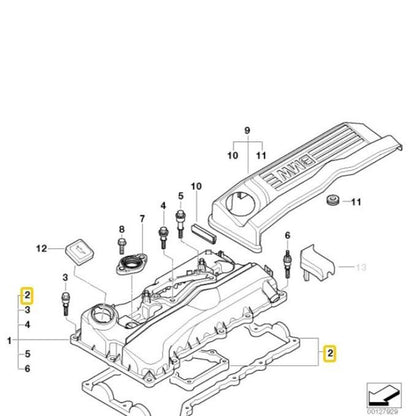 BMW Genuine Rocker Cover Gasket For Series 1/3/X3/Z4 - 11120032224