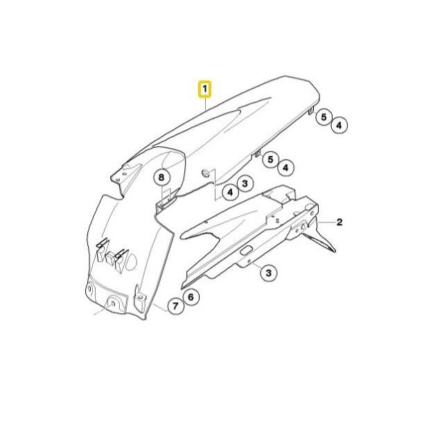 BMW Genuine Rear wheel Cover For K16 G450 X - 46627710581