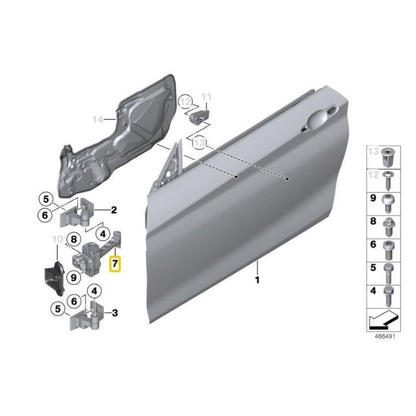 BMW Genuine Front Door Brake For Series 1 & 2 - 51217446719