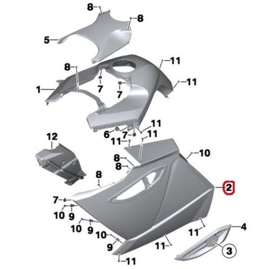 BMW Motorrad Right Side Panel - Auto Classic Parts