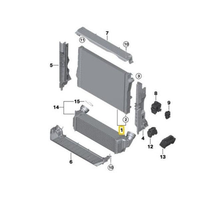 BMW Genuine Radiator For X5 E70/E71 - 17117533472