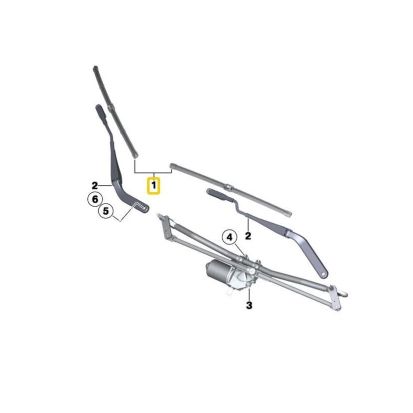 BMW Genuine Wiper Blade Replacement Set For X5/X6 - 61610034741