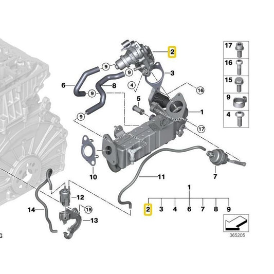 BMW Genuine EGR Valve For BMW And MINI - 11718513132