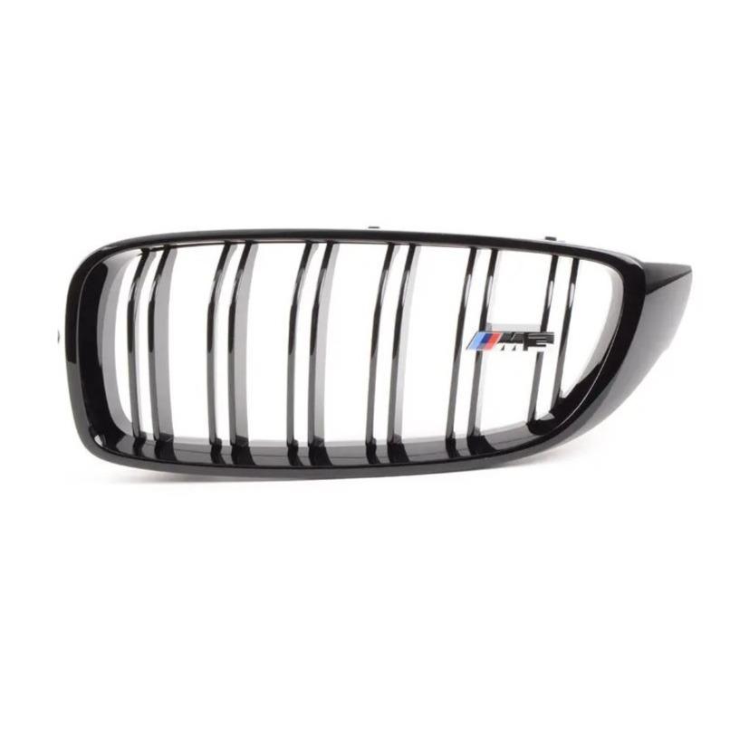 BMW Genuine Motorsport Gloss Black Kidney Grilles For F80 M3 - 51712352812