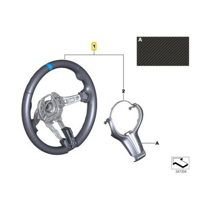 BMW Genuine M Performance Steering Wheel For M3/M4 - 32302344147