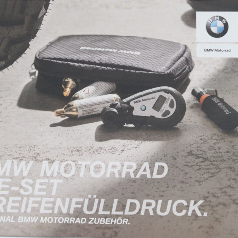 BMW Motorrad Genuine Compact/Travel Tyre Pressure CO2 Inflator Set - 77022414852