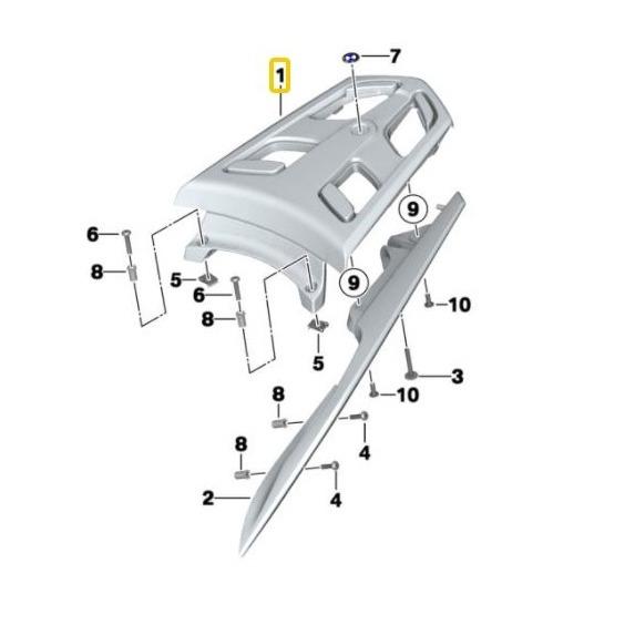 BMW MOTORRAD Genuine Luggage Grid/Holder - 46547727365