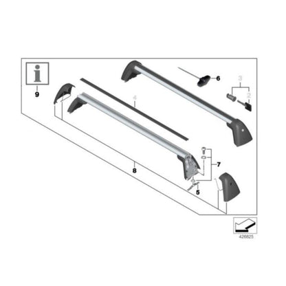 BMW Genuine Roof Racks For F30 / F80 M3/ F34 - 82712361814