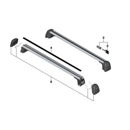 BMW Genuine Roof Racks For X3 G01 / X3 M F97 - 82712414373