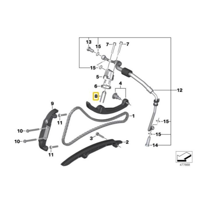 BMW Genuine Chain Tensioner For C600, C650, G310 - 11317710991