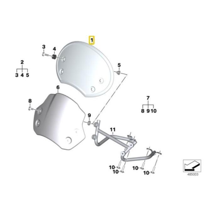 BMW MOTORRAD R nineT K21/K22/K32 Windscreen - Auto Classic Parts