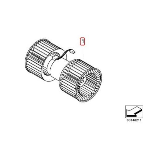 BMW Genuine Blower Unit For Series 3/X3 - 64113453729