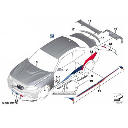 BMW Genuine M Performance Carbon Fibre Roof For M2 F87 / LCI - 41312460277