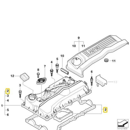 BMW Genuine Rocker Cover Gasket For Series 1/3/5/X1/X3/Z4 - 11128655413