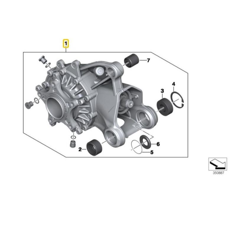 BMW MOTORRAD Genuine Angle Drive/Right Angle Gearbox For R1200GS - 33748394281