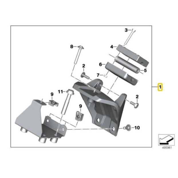 BMW Genuine GPS Holder For K08 C400GT - 77529898252