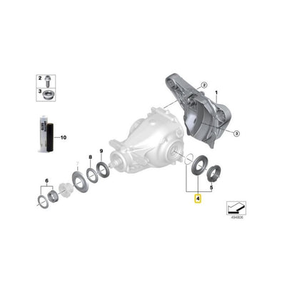 BMW Genuine Differential Side Shaft Gasket/Seal - 33107564416