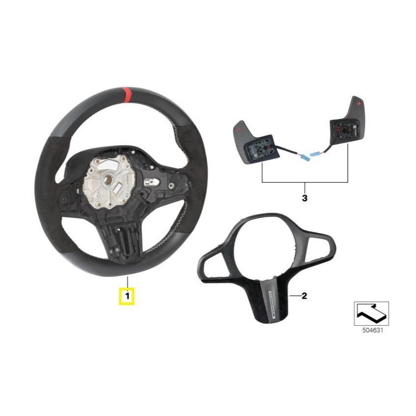 BMW Genuine M Performance Alcantara Steering Wheel M135i M140i - 32302462906