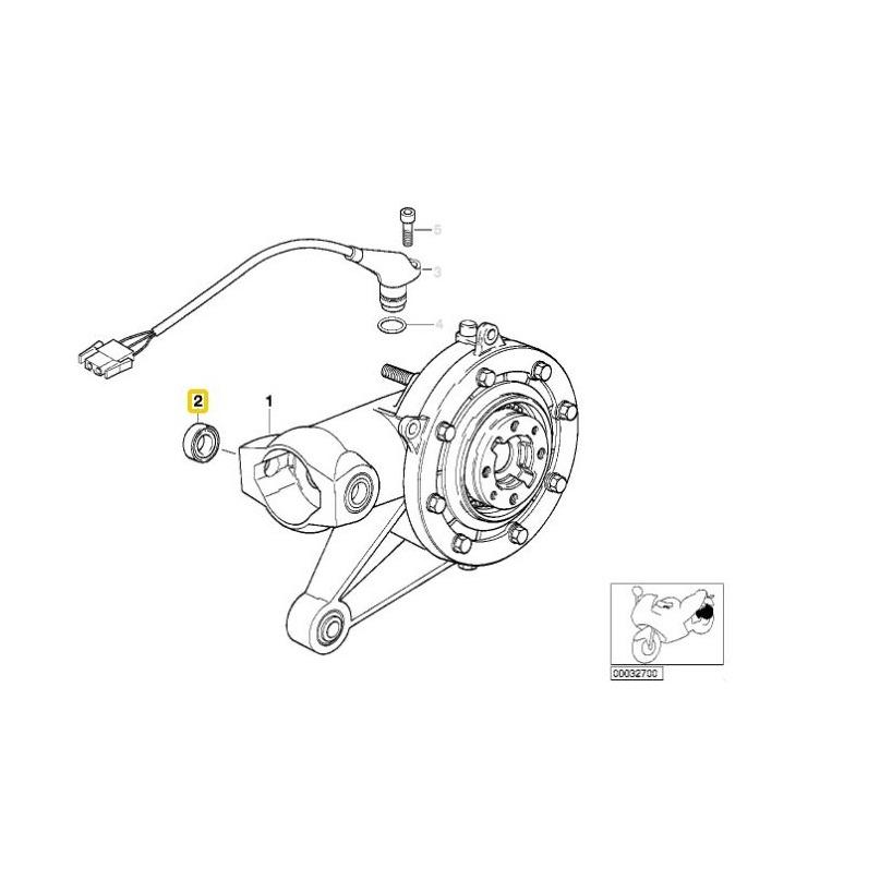 BMW Genuine Rear Axle Drive Needle Bearing 10 x 32 x 17 - 33172311091