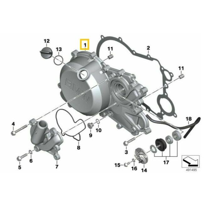 BMW Genuine Clutch Cover For G31 GS G310R - 11149467448